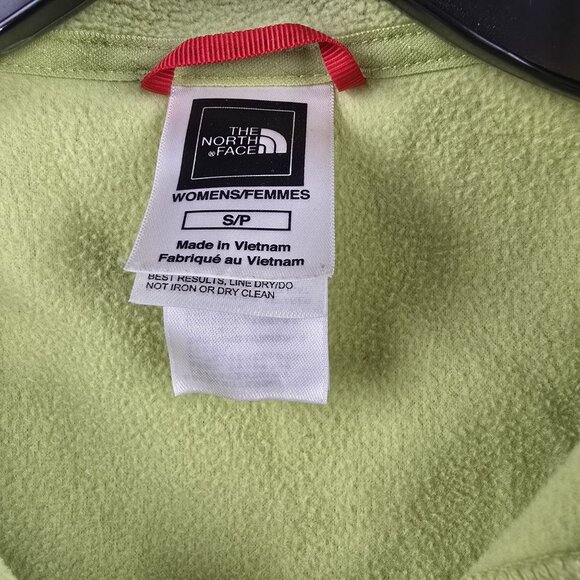 The North Face Polartec Womens Lime Green Fleece Pullover Size Small Polyester - Picture 3 of 7